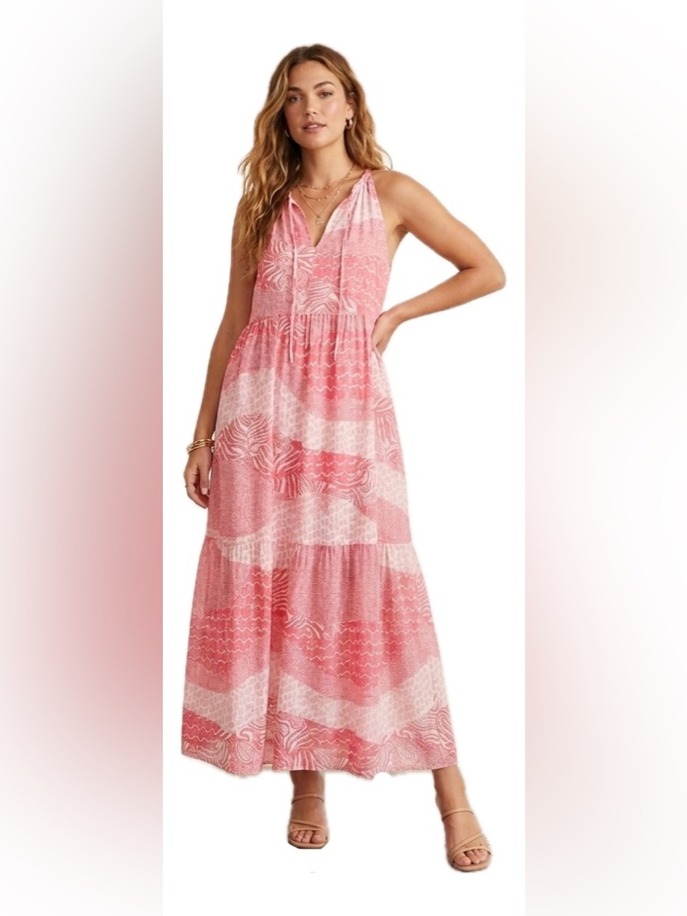 BB Dakota by Steve Madden Dream Patcher Maxi Dress- Size Small